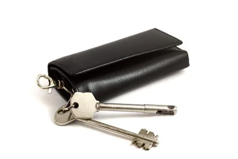Keys isolated on white Stock Photos