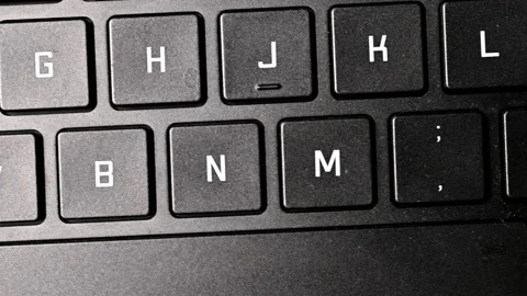 The keys of a keyboard of a laptop Stock Footage 220648826