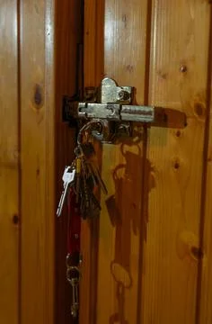 Keys in the lock Stock Photos