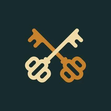 Keys logo Stock Illustration