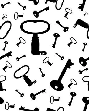 Keys pattern Stock Illustration