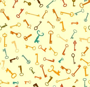 Keys pattern Stock Illustration