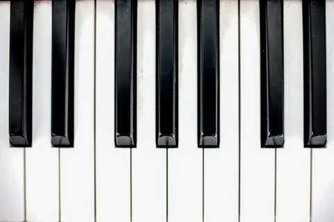 The keys of the piano Stock Photos