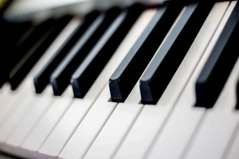 The keys of the piano Stock Photos