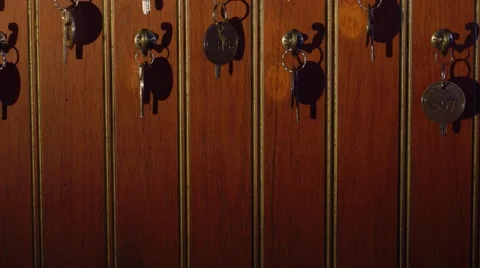 Keys at the reception Stock Footage 52725119