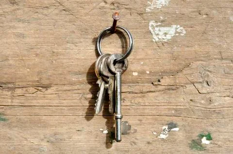 Keys on ring Stock Photos