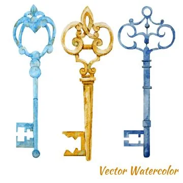 Keys set Stock Illustration