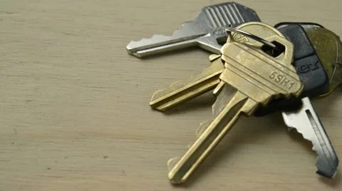 Keys, Slow Motion Stock Footage 12460385