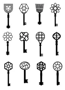 Keys vector illustrations Stock Illustration