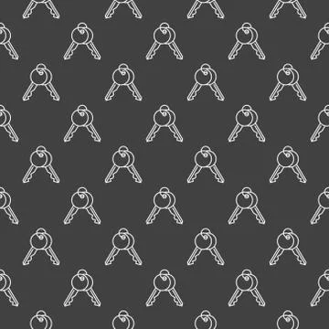 Keys vector pattern Stock Illustration