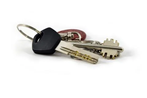 Keys on a white background Stock Photos