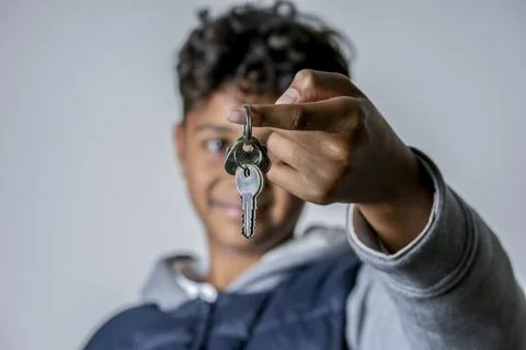 Keys to a young and bright future Stock Photos