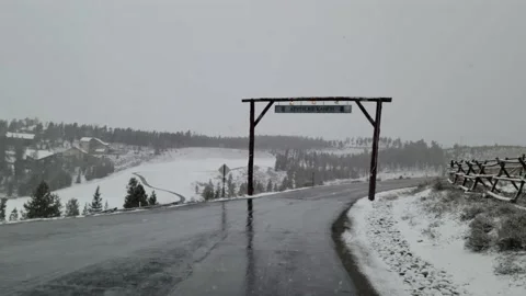 Keystone Ranch winter snow Video stock 239079380