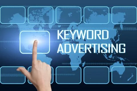 Keyword advertising Stock Illustration