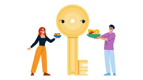 Keyword cannibalization vector Stockillustratie