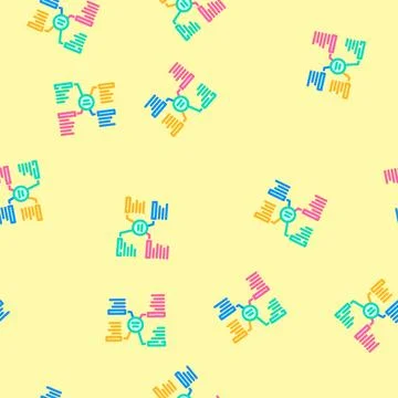 Keyword clustering seo vector seamless pattern Stock Illustration