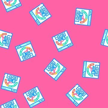 Keyword density seo vector seamless pattern 스톡 일러스트