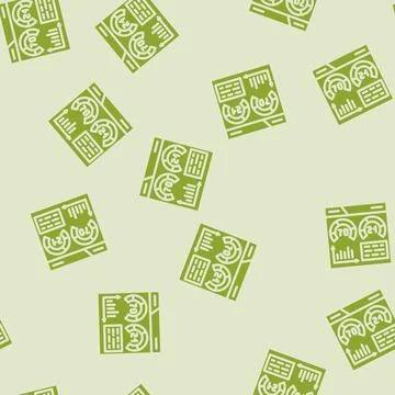 Keyword difficulty seo glyph vector seamless pattern Stock Illustration