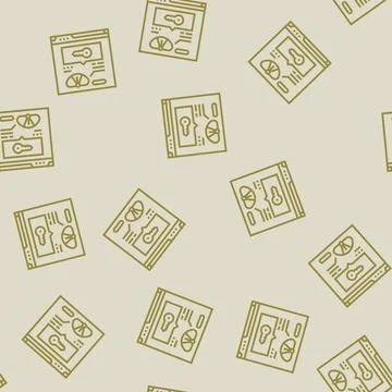Keyword difficulty seo line seamless pattern イラスト素材