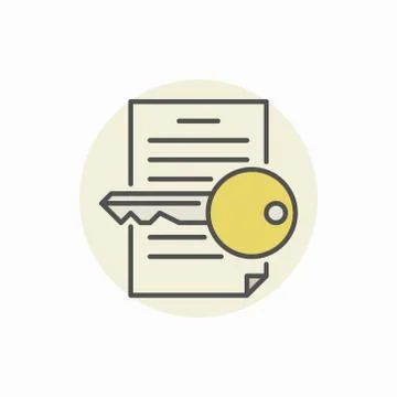 Keyword finding icon Stock Illustration