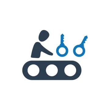 Keyword Generator Icon Stock Illustration