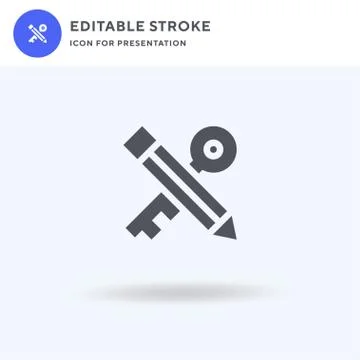 Keyword icon vector, filled flat sign, solid pictogram isolated on white, logo 스톡 일러스트