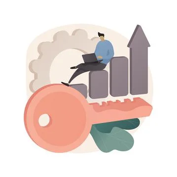 Keyword research abstract concept vector illustration. Illustrazione stock