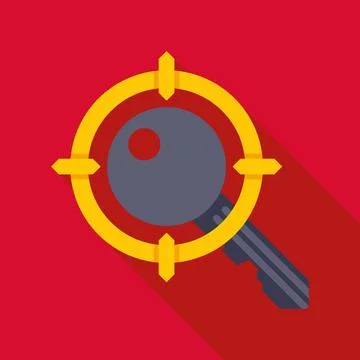Keyword research targeting optimization marketing goal icon 스톡 일러스트