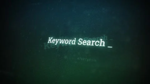 Keyword Search  on digital screen message on computer screens V03 Stock Footage 317002008
