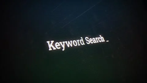 Keyword Search  on digital screen message on computer screens Stock Footage 317002042