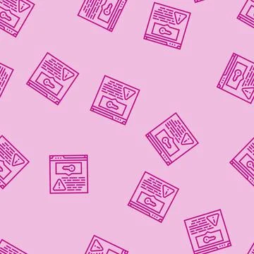 Keyword stuffing seo line seamless pattern Illustrazione stock