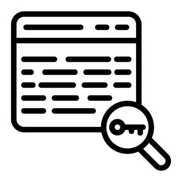 Keyword Vector Icon Design Illustration Stock Illustration