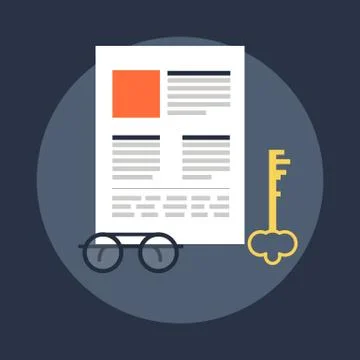 Keywording concept Illustrazione stock