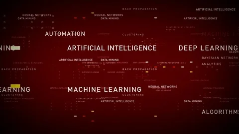 Keywords Artificial Intelligence Red Stock Footage 75845339