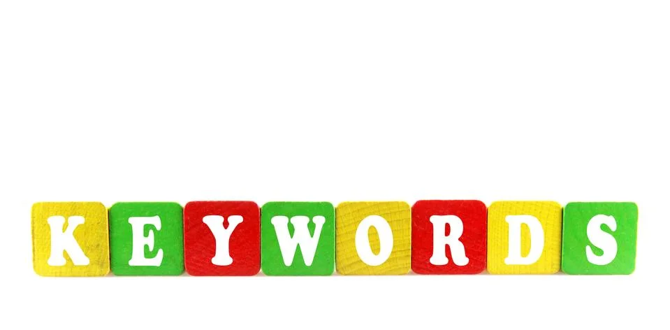 Keywords concept Fotos de archivo
