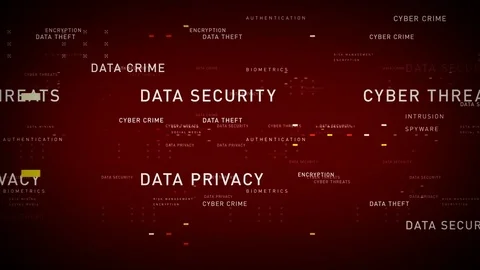 Keywords Data Security Red Stock Footage 75845735