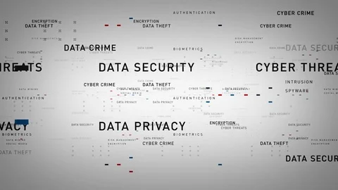 Keywords Data Security White Stock Footage 75845775