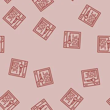 Keywords seo line vector seamless pattern Illustrazione stock