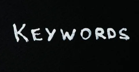 Keywords text conception Illustrazione stock