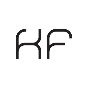 Kf initial letter vector logo icon Stock Illustration