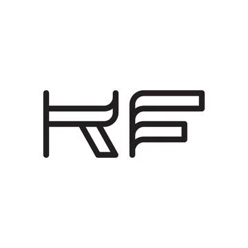 Kf initial letter vector logo icon Stock Illustration