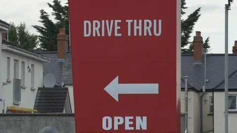 KFC drive thru panel Stock-Footage 86497109