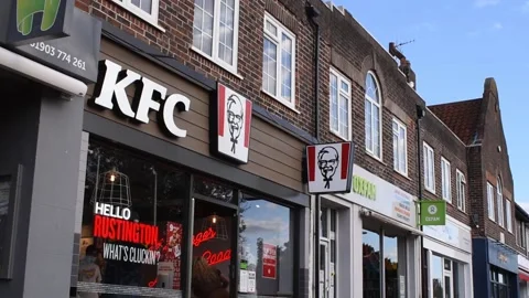 KFC High Street Rustington Video stock 134926074