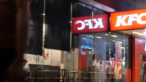 KFC Restaurant in Asia Stock-Footage 119900129