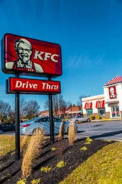 KFC Restaurant Oitside Sign Stock Photos