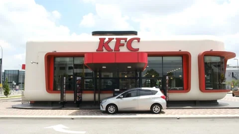KFC Retro Drive Thru Stock Footage 172008449