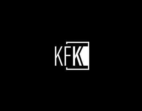 KFK Logo and Graphics Design, Modern and Sleek Vector Art and Icons isolate.. Stock Illustration