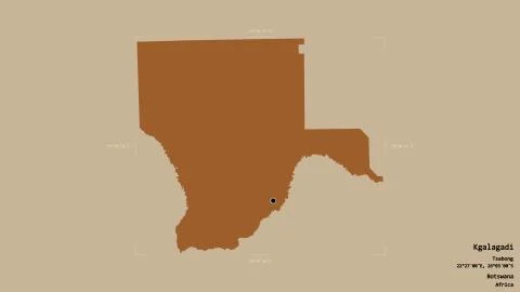 Kgalagadi - Botswana. Bounding box. Pattern Stock Illustration