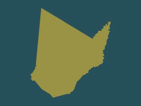 Kgatleng, Botswana. Solid color shape Illustrazione stock