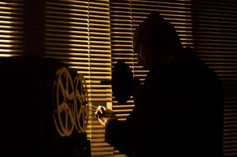 KGB agent overhears an important conversation 2 写真素材